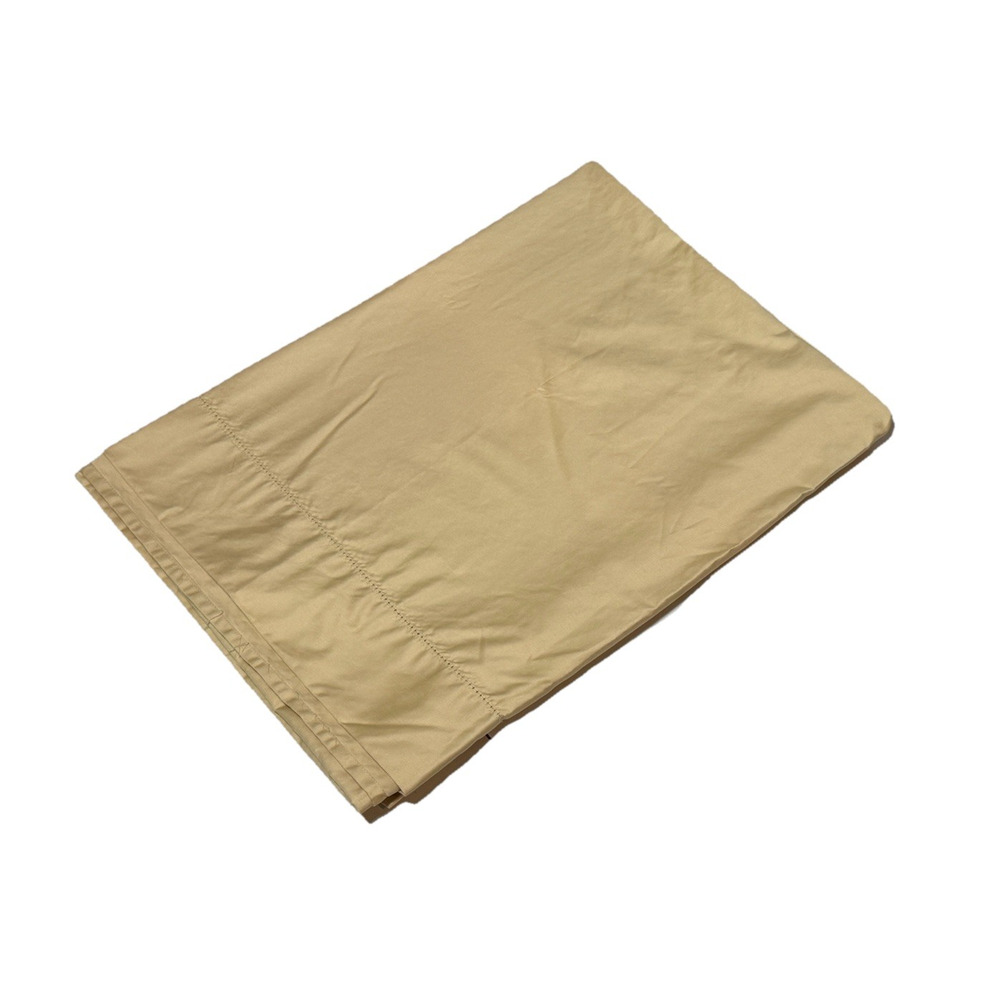Wamsutta Twin Size Flat Sheet Luxury Bedding 100% Cotton Tan Golden Beige